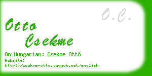 otto csekme business card