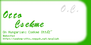 otto csekme business card